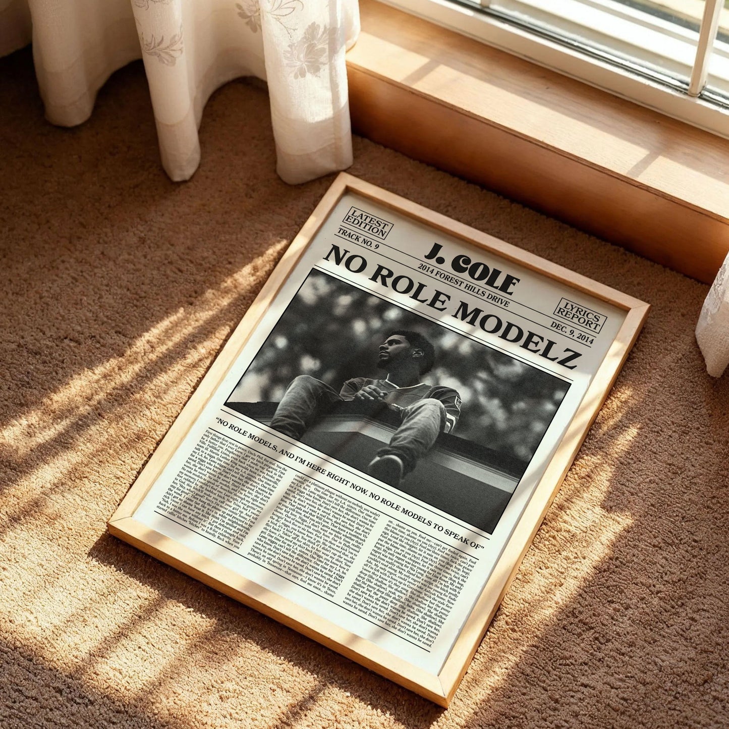 J. Cole No Role Modelz Poster