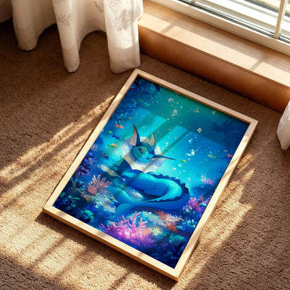 Vaporeon Pokémon Poster