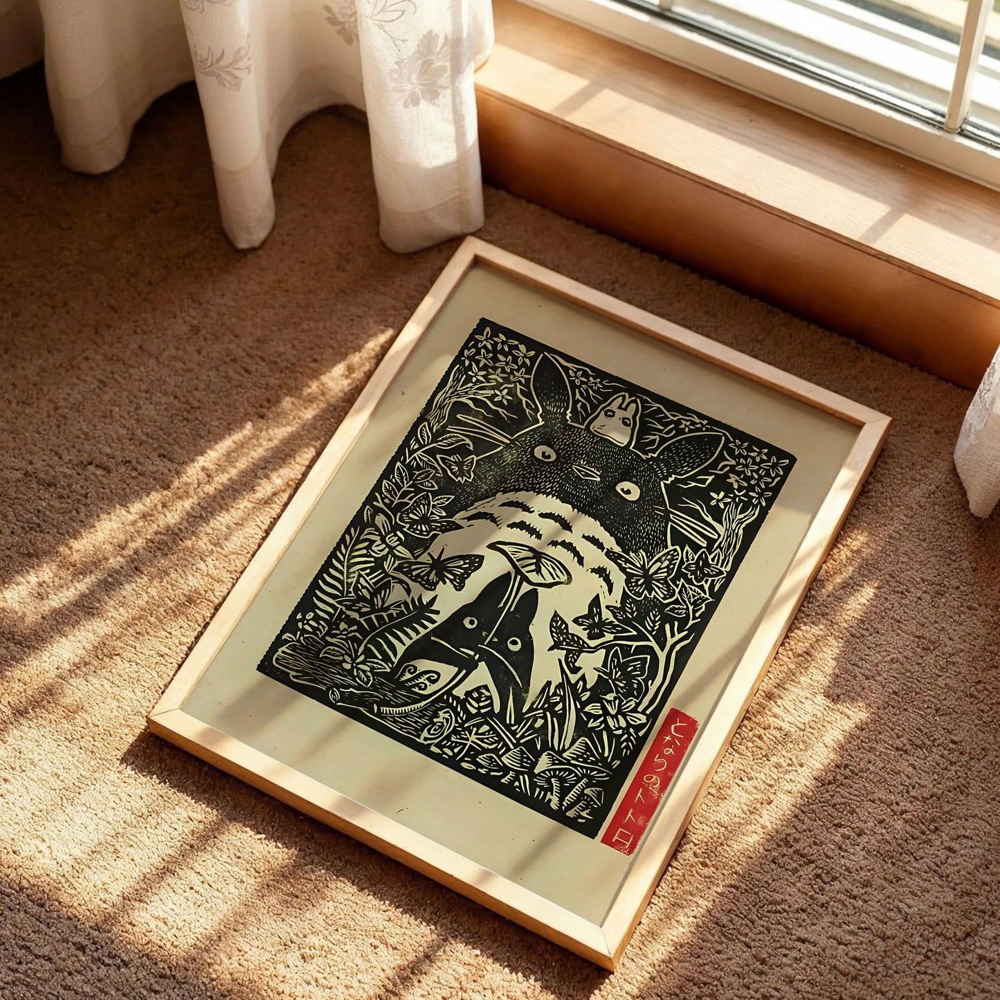 Vintage Totoro Anime Art