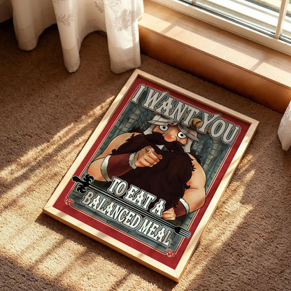 Senshi Dungeon Meshi Wall Art