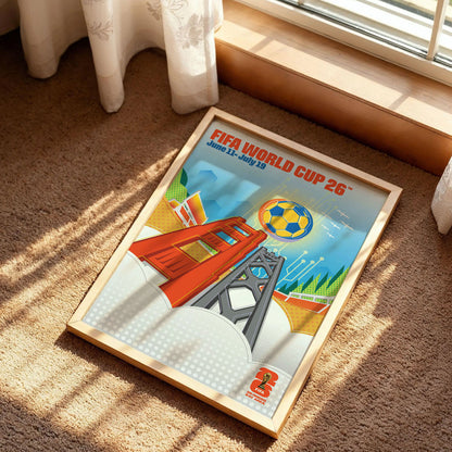 Francisco Host City 2026 Football Poster