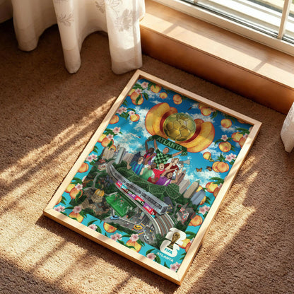 Atlanta Host City Football Poster