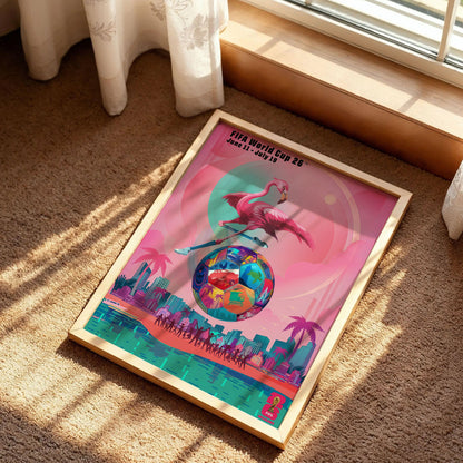 Football Miami Host City Poster