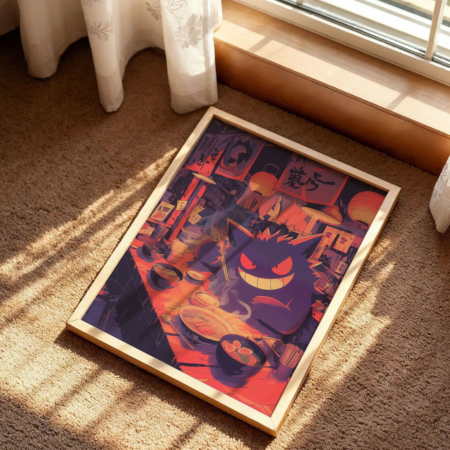Gengar Ramen Anime Poster