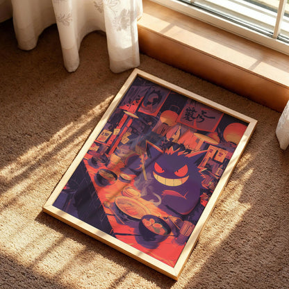 Gengar Ramen Anime Poster