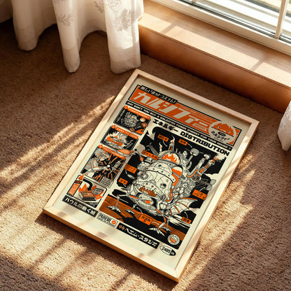 Calcifer Studio Ghibli Poster