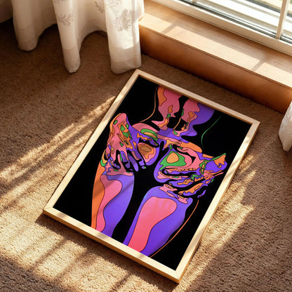 Scorpio Squeeze Blacklight Poster