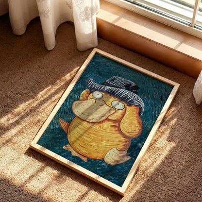 Psyduck Van Gogh Art Print