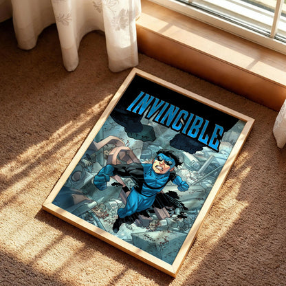 Dark Superhero Invincible Wall Art