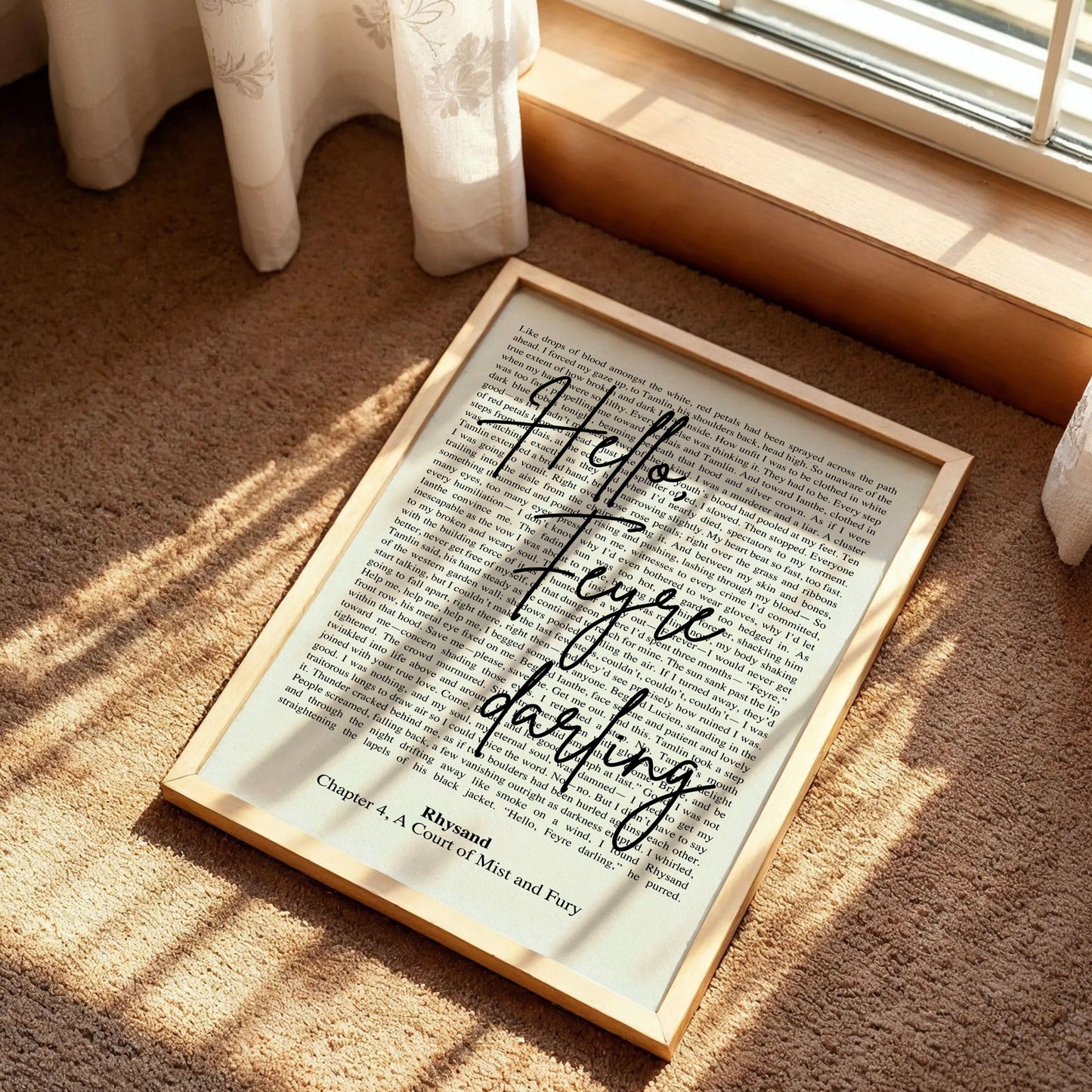 ACOTAR Hello, Feyre Darling Poster