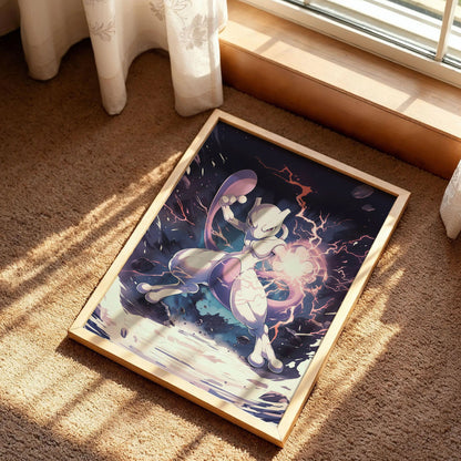 Mewtwo Pokémon Poster