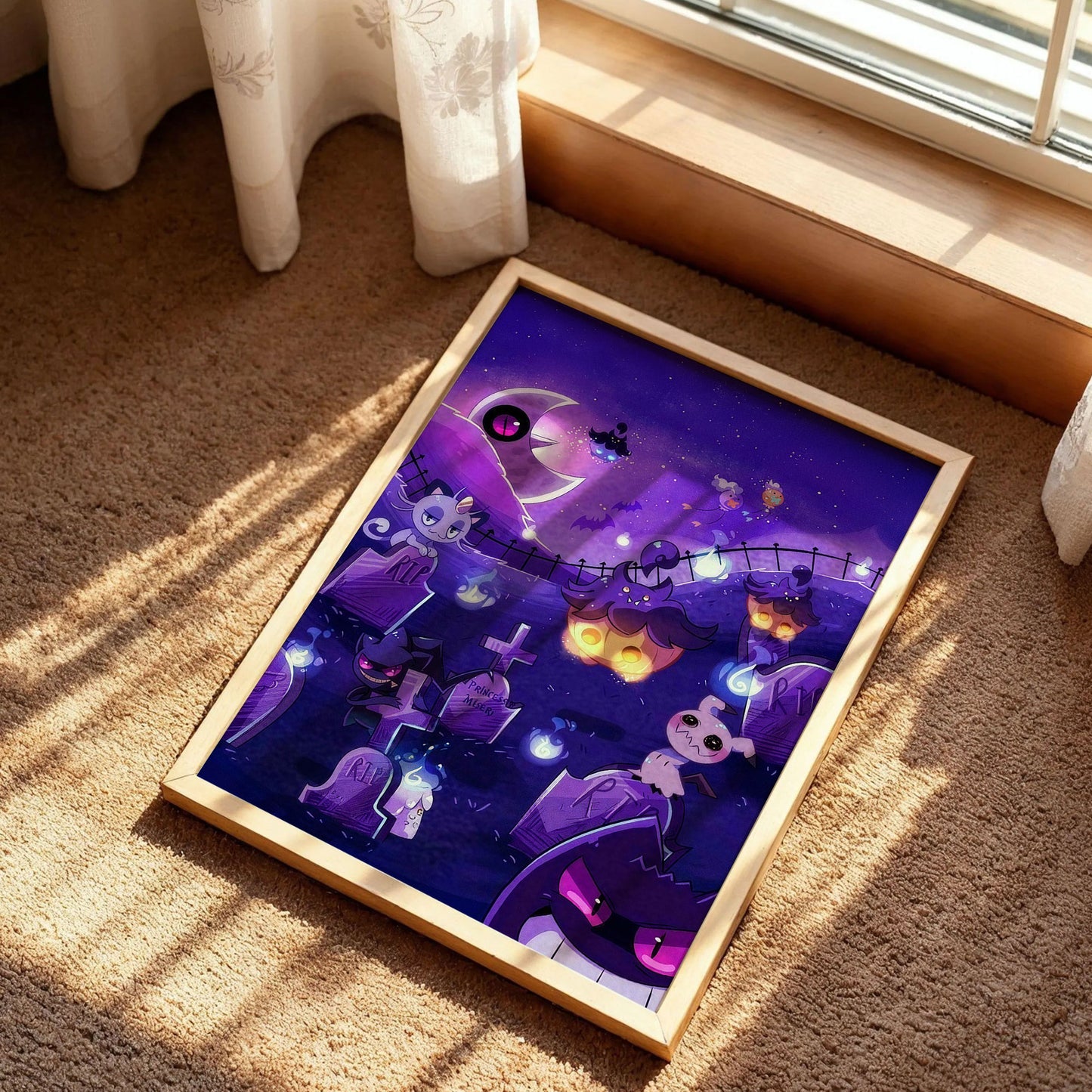 Spooky Pokémon Ghost Wall Art