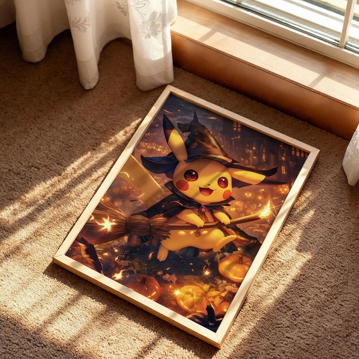 Pikachu Witch Wall Art