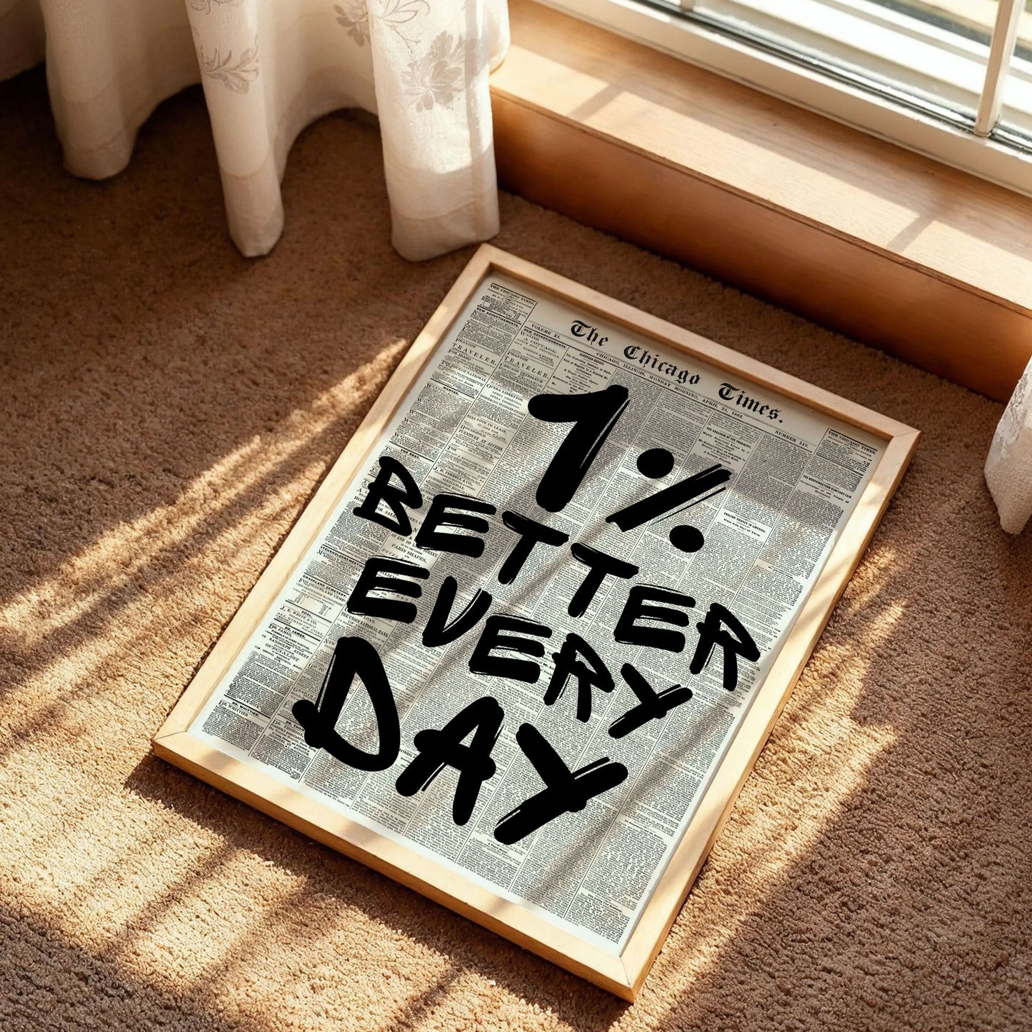 1% Better Every Day Poster