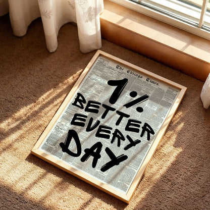 1% Better Every Day Poster