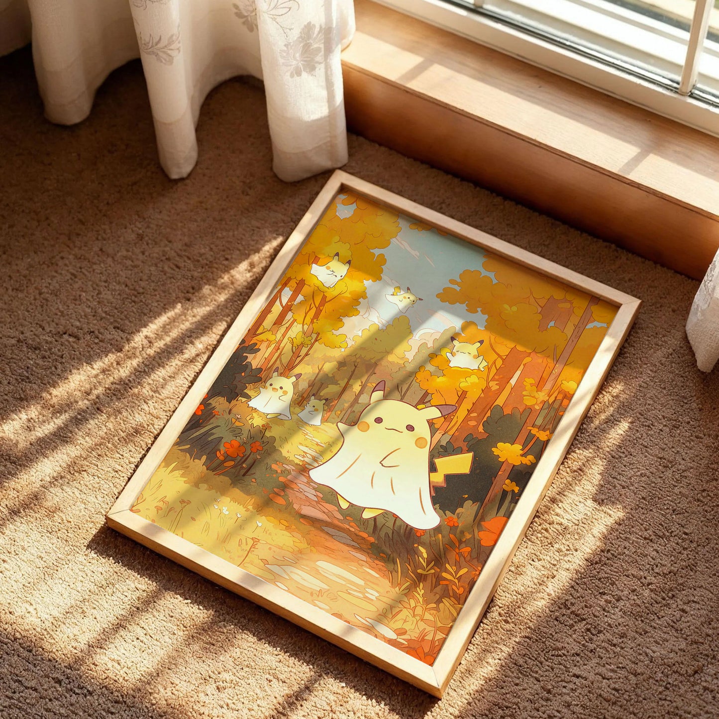 Pikachu Winter Art Print