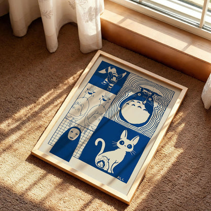 My Neighbor Totoro and Spirited Away Poster