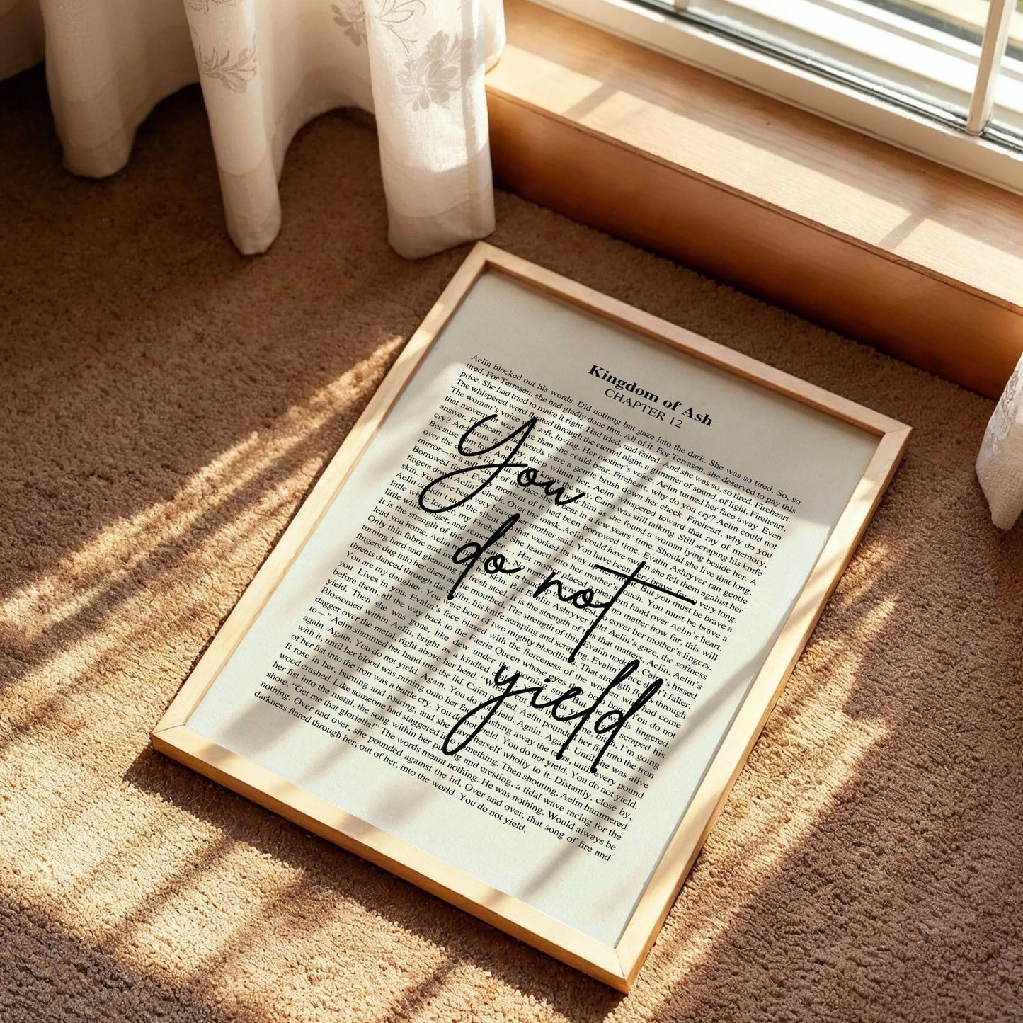 Retro You Do Not Yield Throne of Glass Print