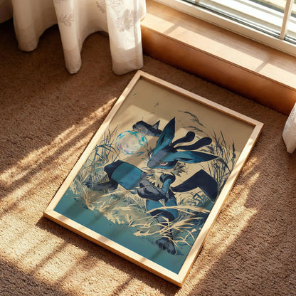 Pokémon Lucario Japanese Poster
