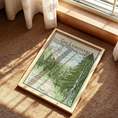 Pine Tree Landscape Poster