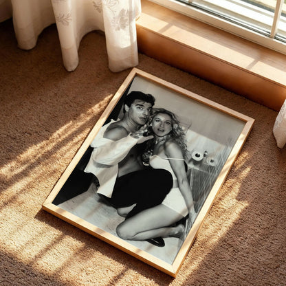 Carrie and Mr Big Bathroom Wall Art