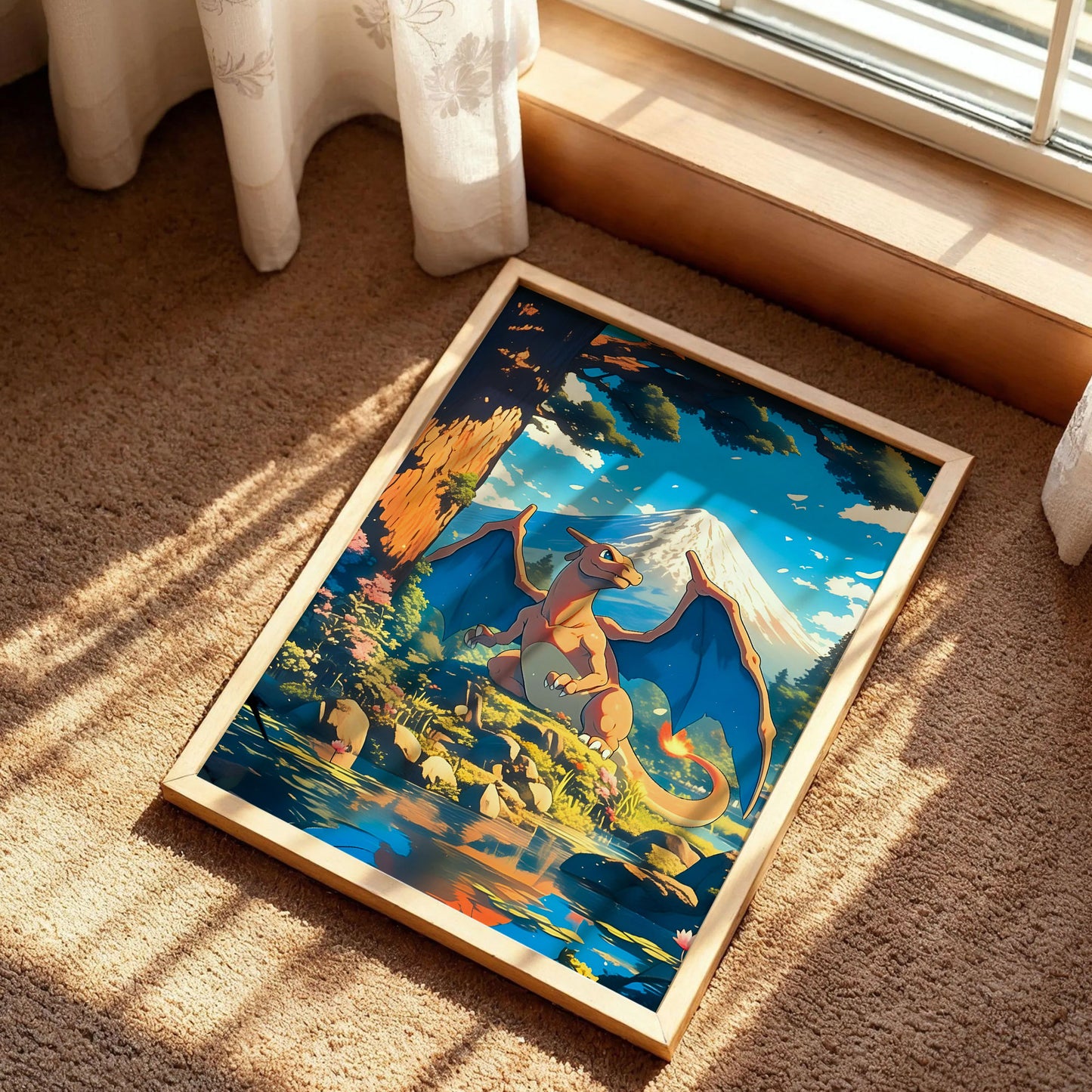 Charizard at Mt. Fuji Print