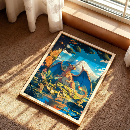 Charizard at Mt. Fuji Print