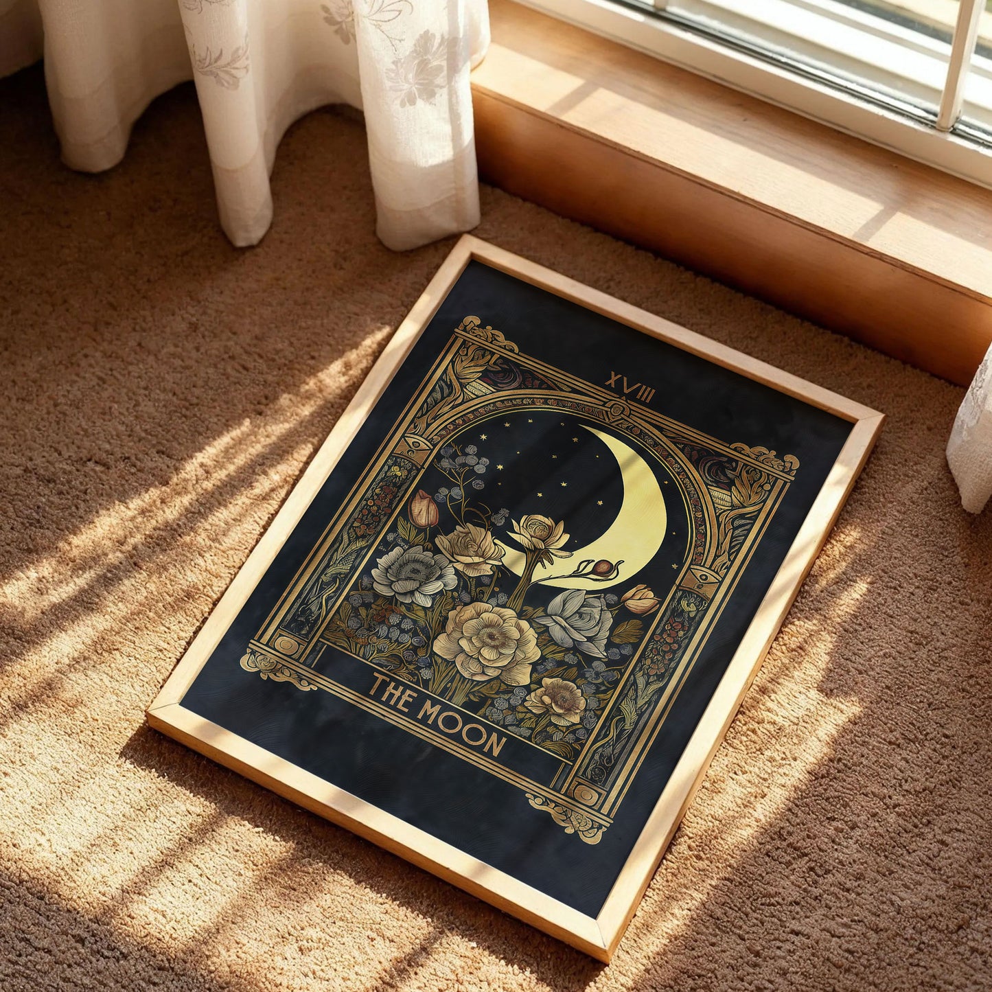 The Moon Tarot Card Print Art
