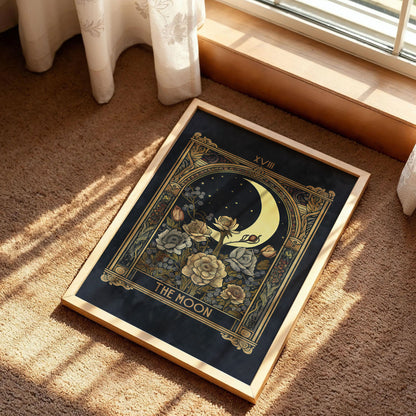 The Moon Tarot Card Print Art