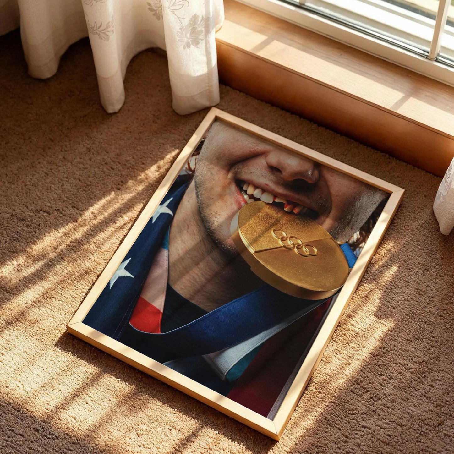 Jack Hughes Gold Medal Goal Print