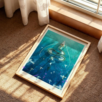 Chihiro, Haku Dragon Spirited Away Art Print