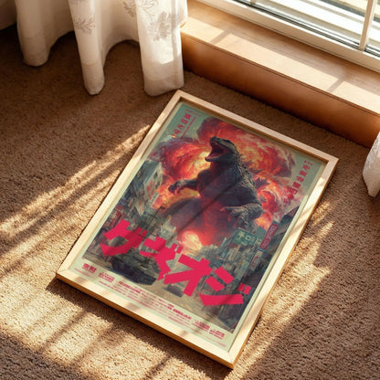 Godzilla Japanese Monster Art Print