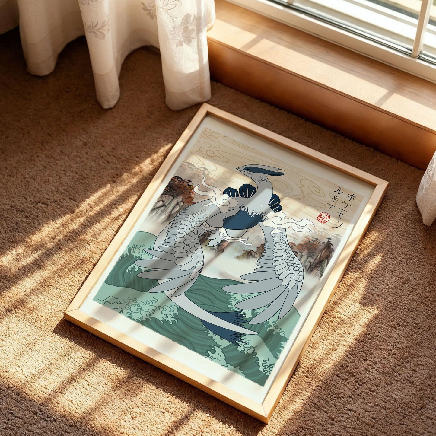 Lugia Japanese Style Pokemon Poster