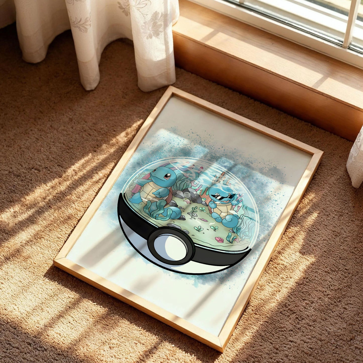 Squirtles Poké Ball Art Print