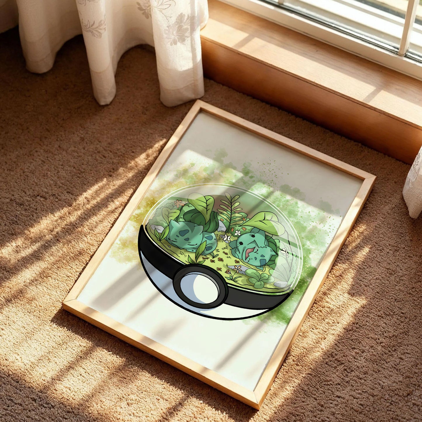 Bulbasaur Greenhouse Lazy Day Poster