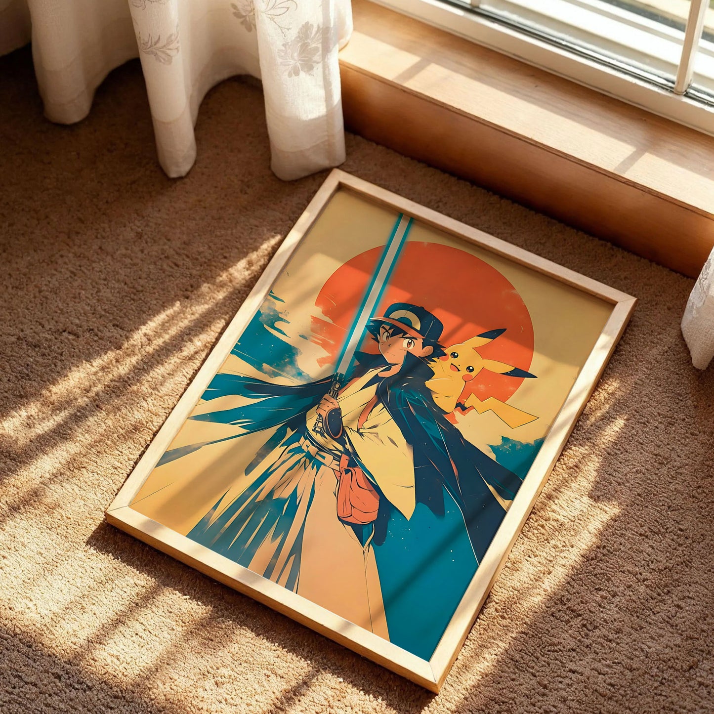 Ash and Pikachu Poster