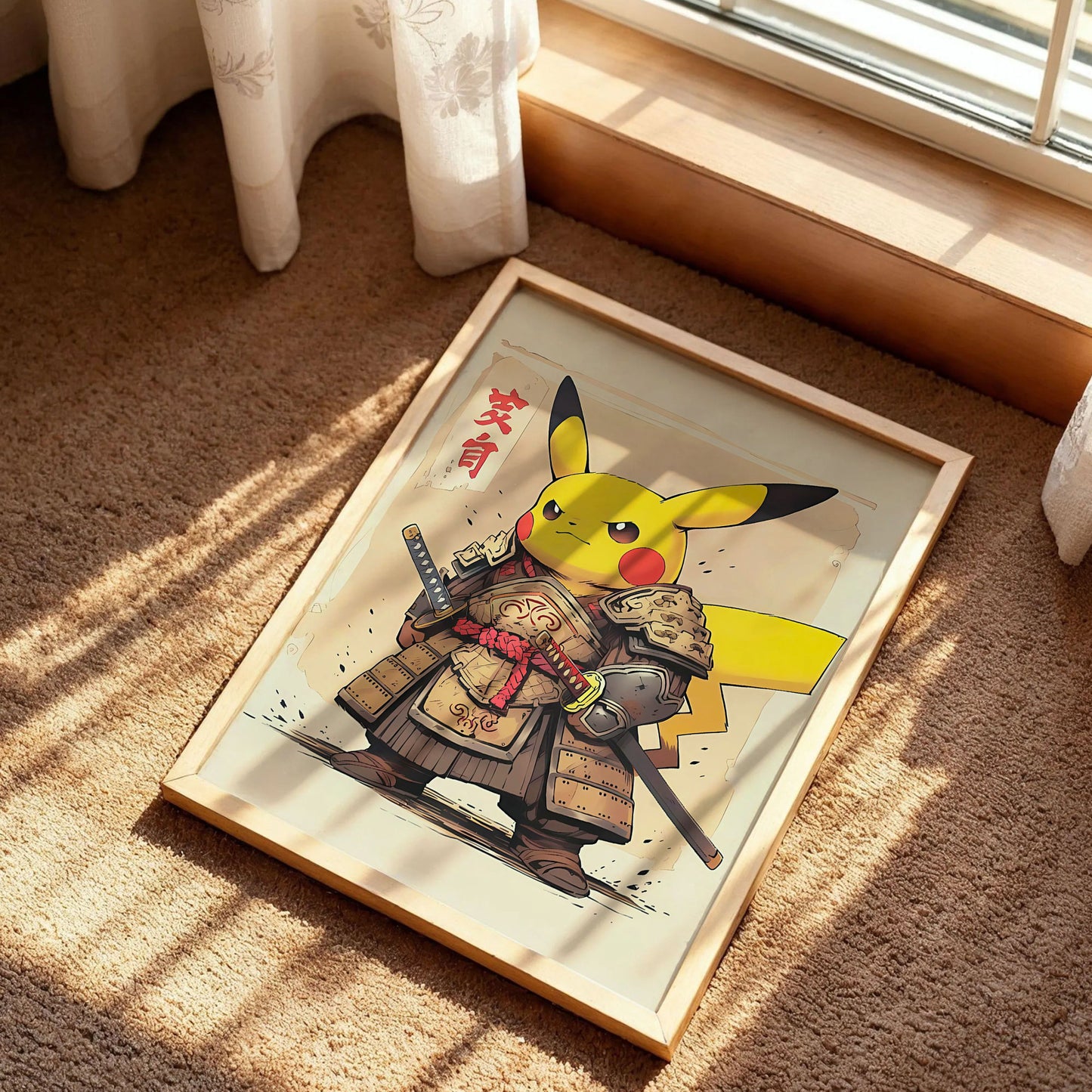 Pikachu Samurai Poster
