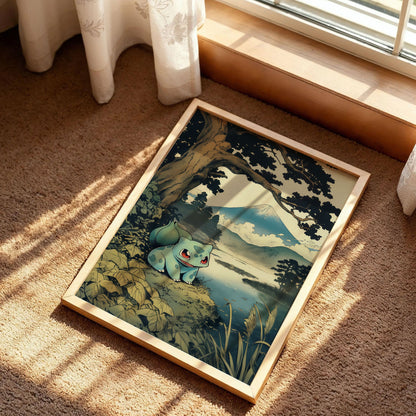 Bulbasaur Japanese Art Poster