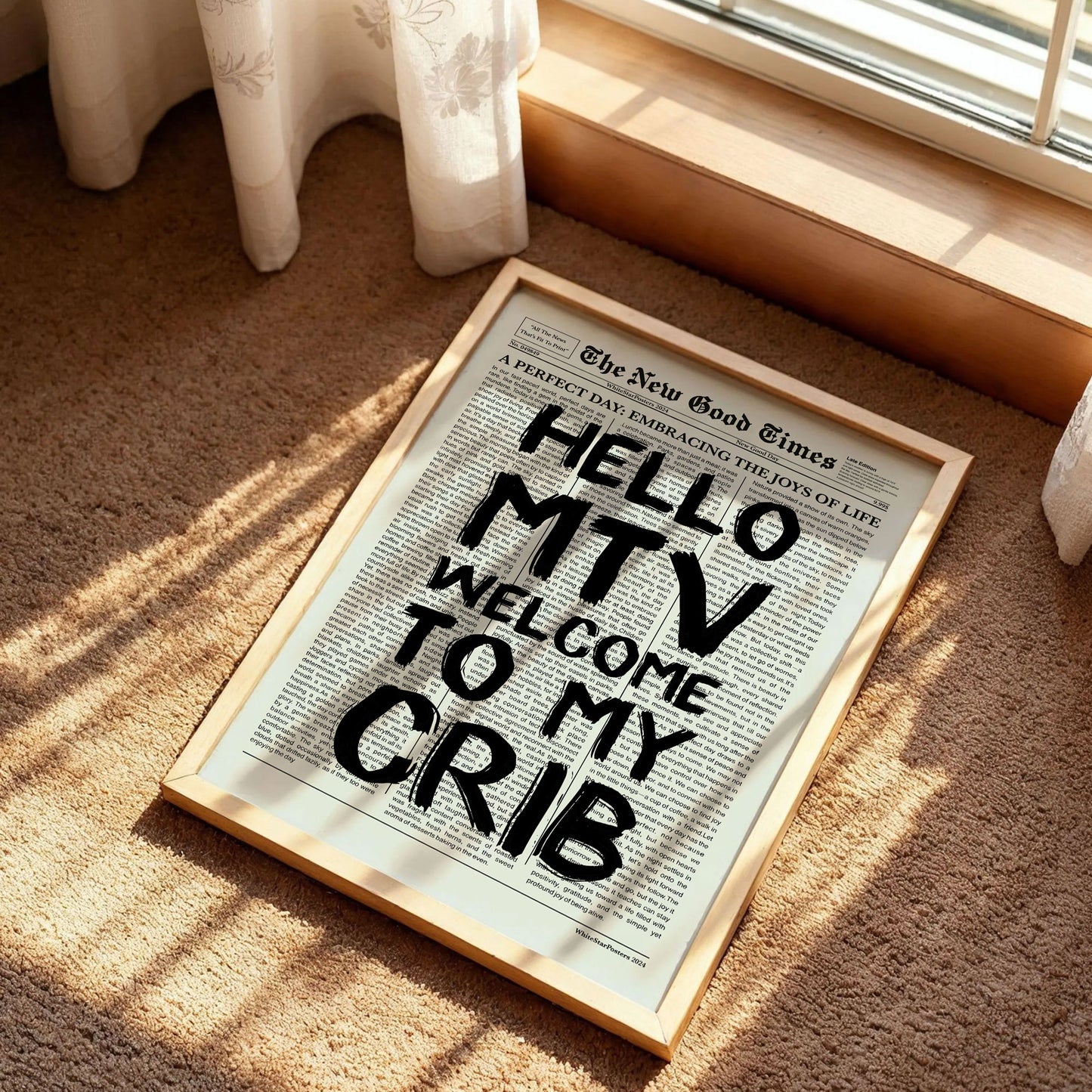 Welcome To My Crib Poster