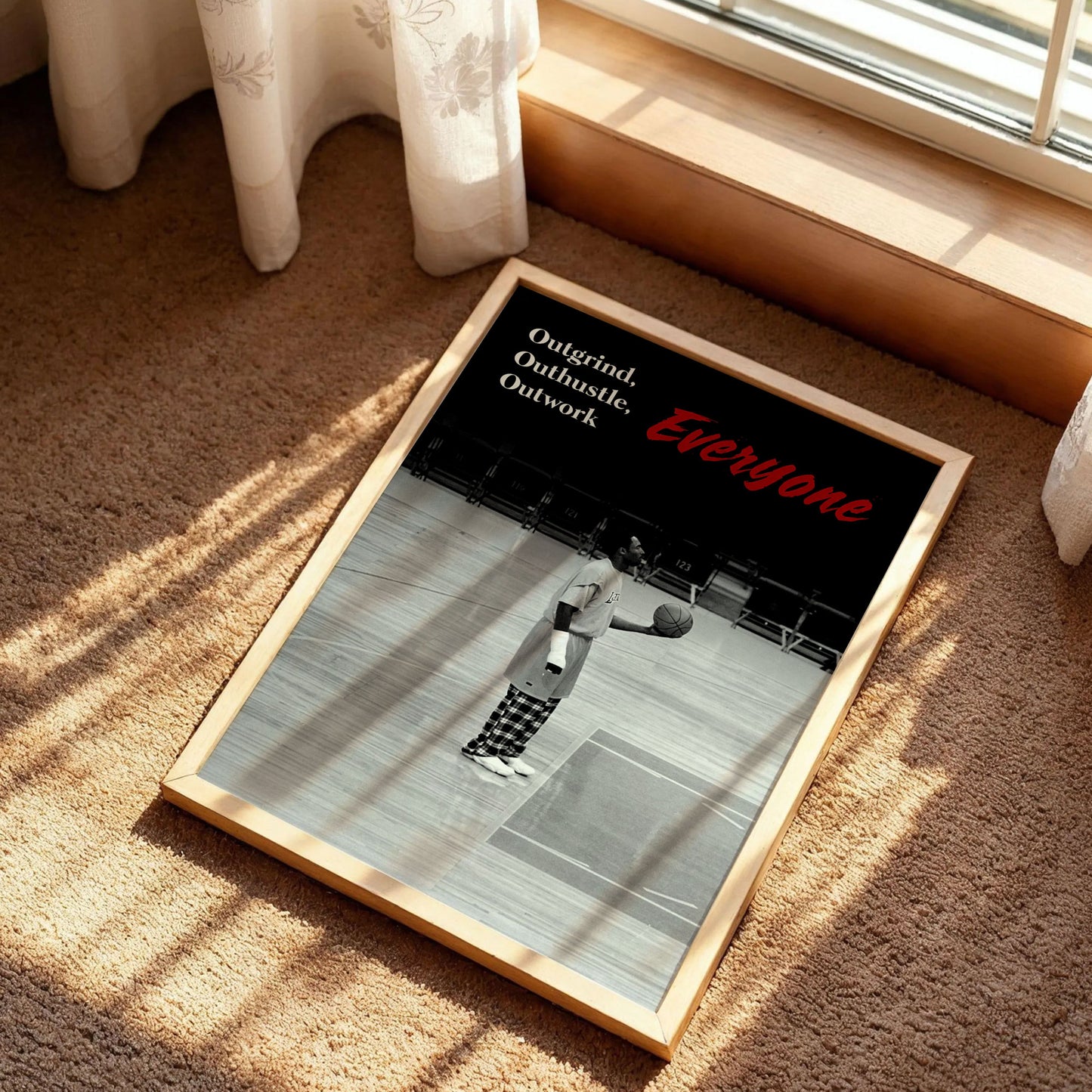 Kobe Bryant Outwork Everyone Poster