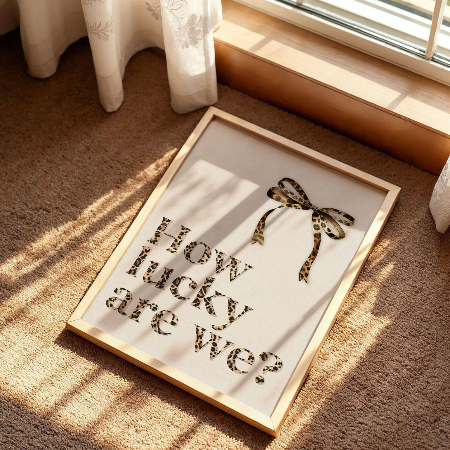 How Lucky Are We Poster
