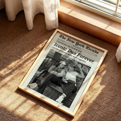 Iconic Duo Forever New York News Poster