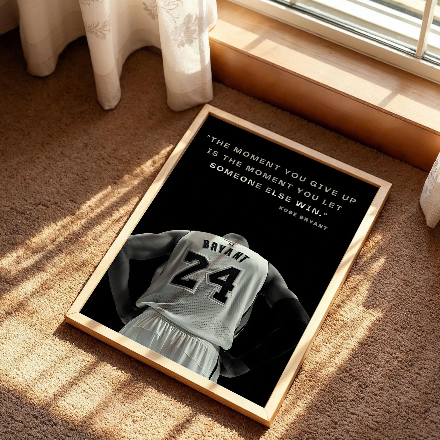 Kobe Bryant The Moment You Give Up Poster