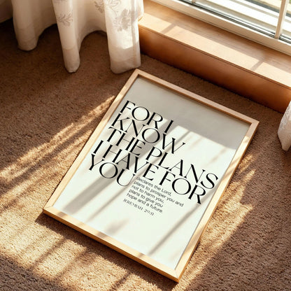 For I Know the Plans I Have for You Poster