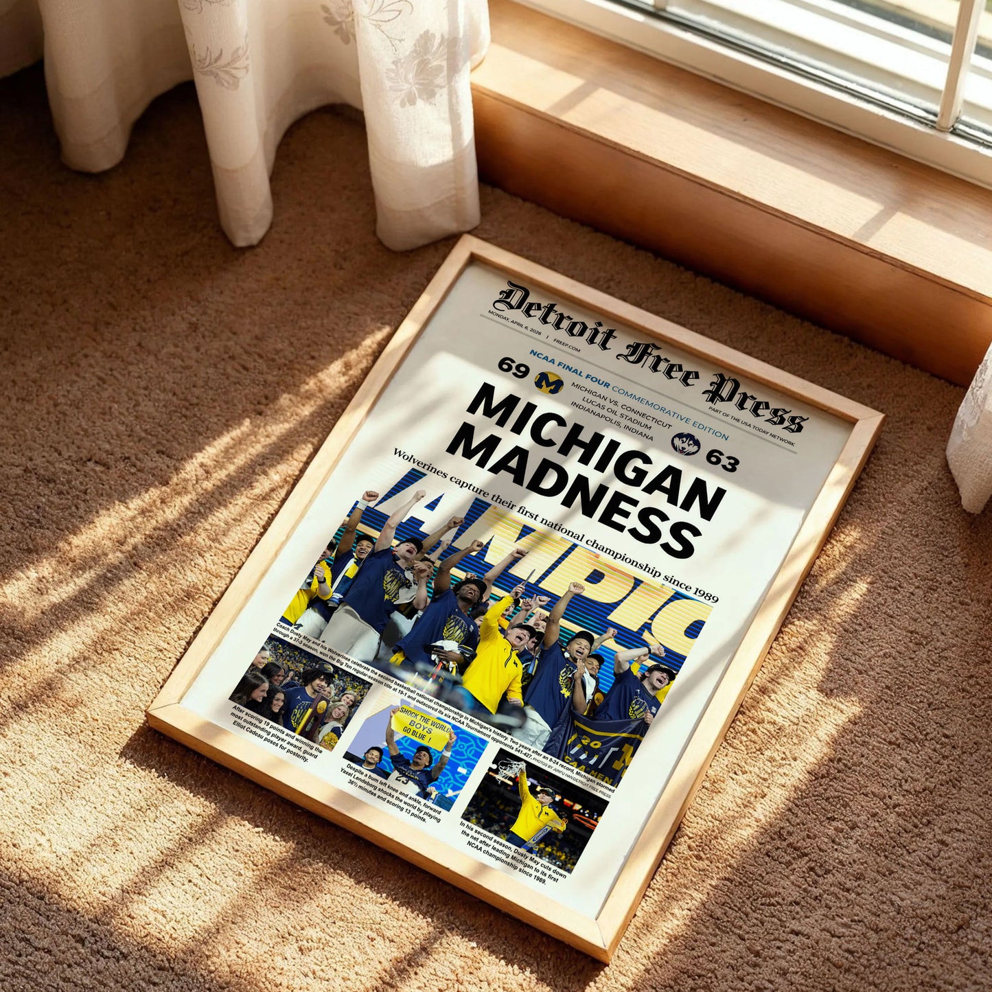 University of Michigan's 2026 NCAA Basketball Poster