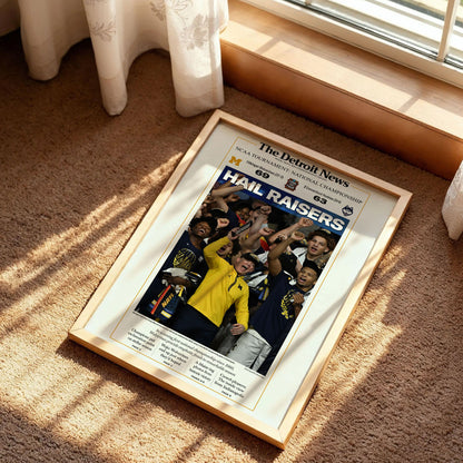 Michigan Wolverines 2026 Basketball Poster