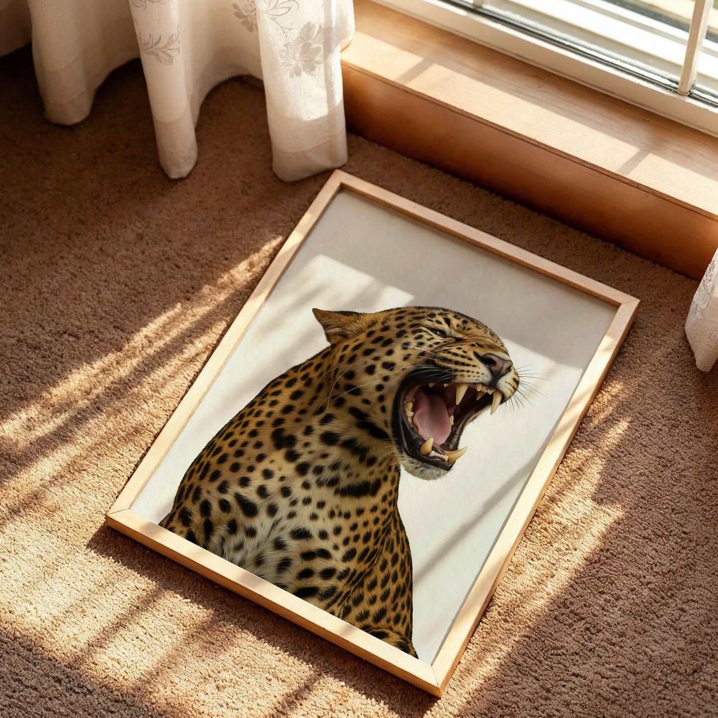 Leopard Roar Fashion Stylish Wall Art