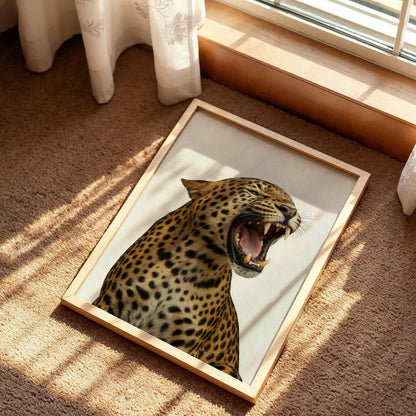 Leopard Roar Fashion Stylish Wall Art