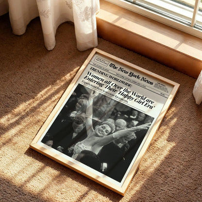 Happy Gỉrl Era Newspaper Poster