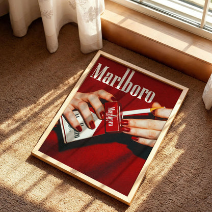 Marlboro Cigarette Western Poster